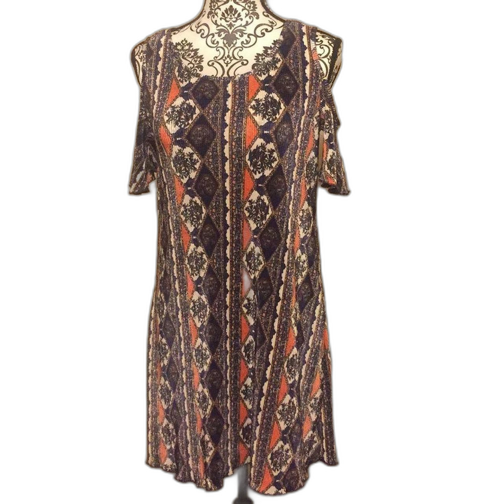 No comment Cold Shoulder Women's Multi Dress